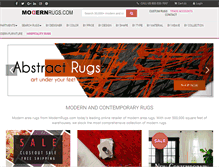 Tablet Screenshot of modernrugs.com